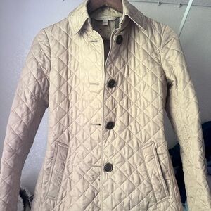 Burberry Quilted Tan Trench Coat